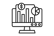 Data Chart Line Icon, an Outline Icon by Pexelpy (Thumbnail 1 of 2)