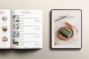 Line Sheet Wholesale Canva Template