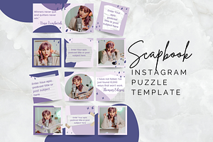 Podcast Instagram Puzzle Template