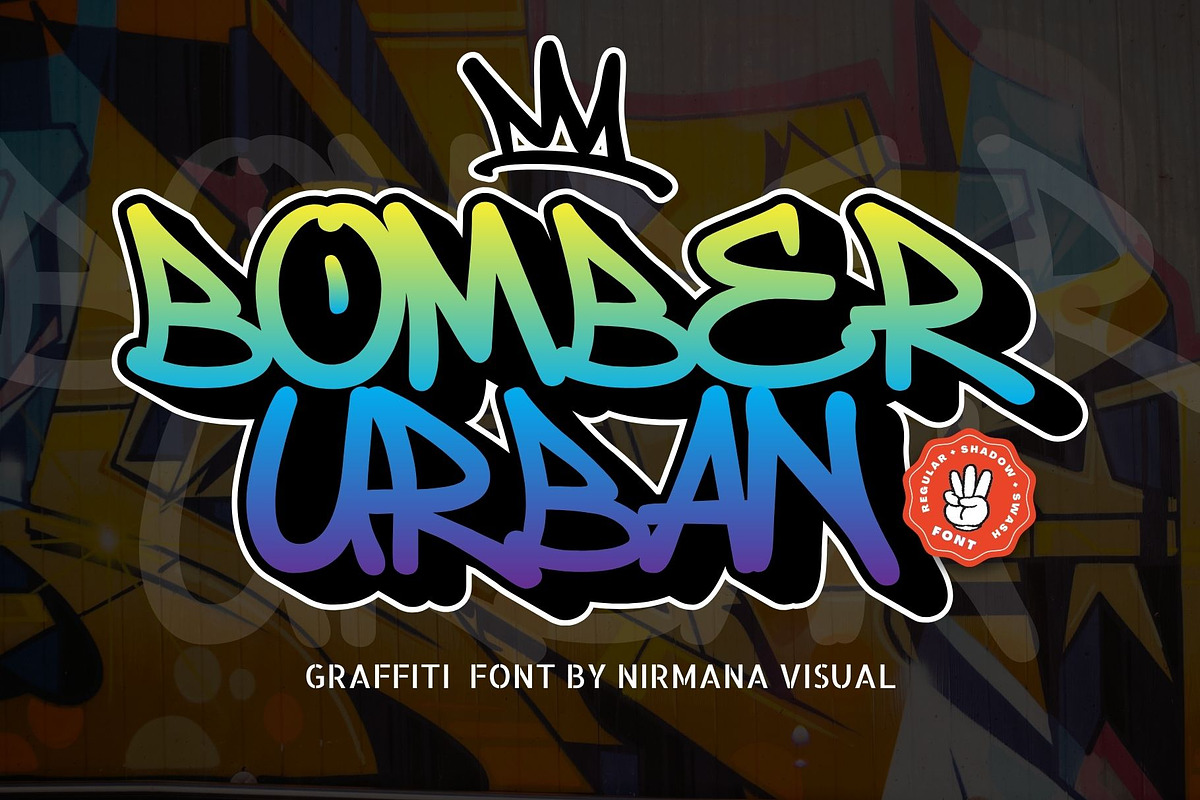 Bomber Urban - Graffiti Font, a Handwritten Font by Nirmana Visual (Photo 9 of 9)