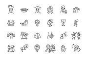Feminism thin line icons set, an Outline Icon by Tettygreen (Thumbnail 2 of 2)