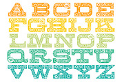 Mila Floral Fill Font, a Serif Font by shawnanonna (Thumbnail 2 of 2)
