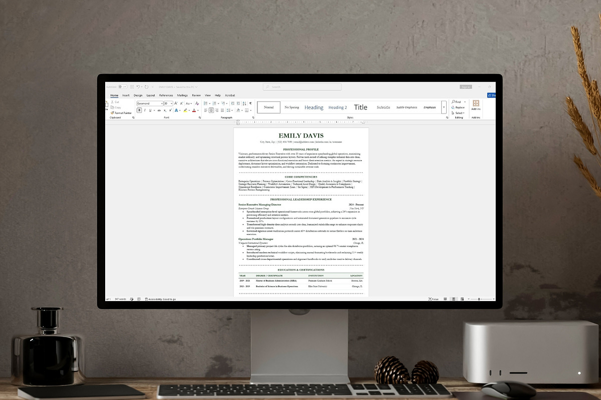 ATS Resume Template, a Resume Template by Anjum Ilyas (Photo 7 of 7)