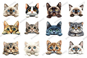 Whimsical Peeking Cats Sublimation, an Illustration by designcity5 (Thumbnail 3 of 5)