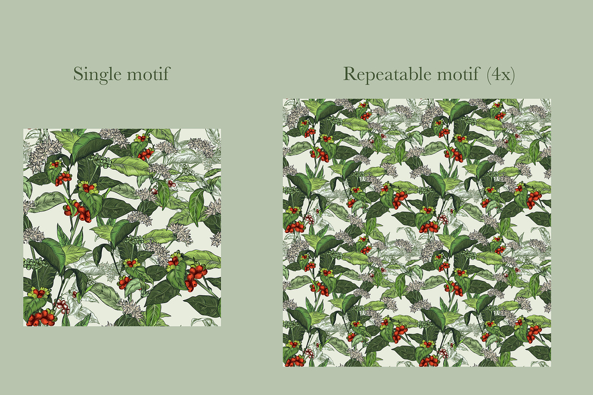 Rainforest jungle pattern parrots, a Wallpaper Graphic by FleurArt (Photo 3 of 10)