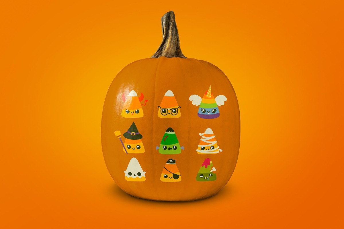 Spooky & Cute Candy Corn Clip Art, a Graphic by CherithDrawsThings (Photo 7 of 7)