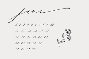 Month Glade - Calligraphy Font