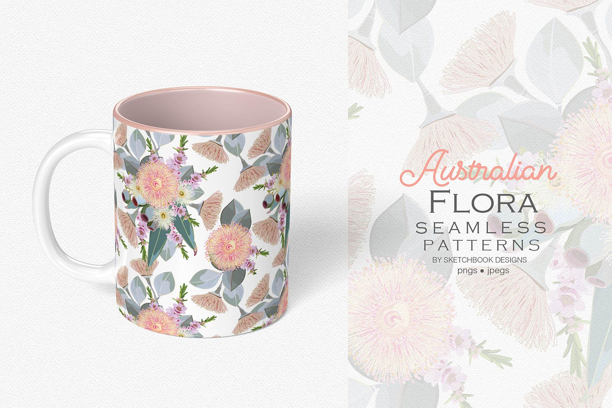 Australian Flora Seamless Patterns, a Pattern Graphic by Sketchbook Designs (Photo 7 of 10)