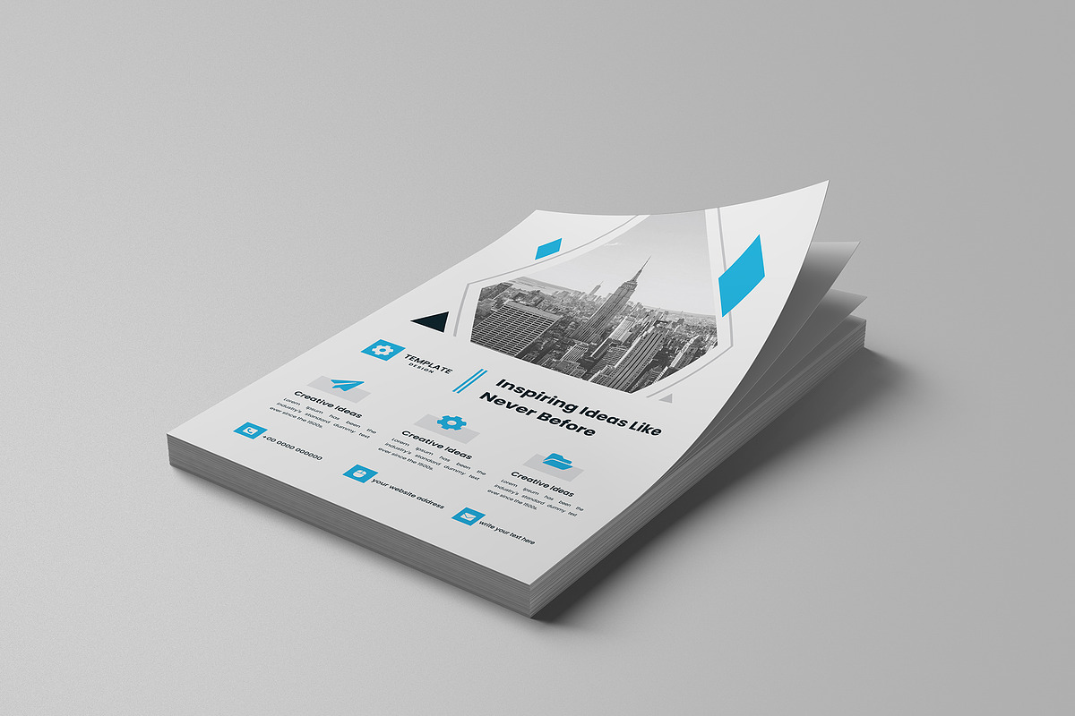 Minimal Clean Business Flyer Design, a Flyer Template by mijli (Photo 13 of 19)