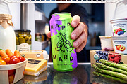 Aluminum Can in Fridge Mockup, a Cups & Container Mockup by Design Squad (Thumbnail 2 of 2)