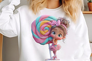 Whimsical Quirky Girl Clipart, an Illustration by designcity5 (Thumbnail 4 of 5)
