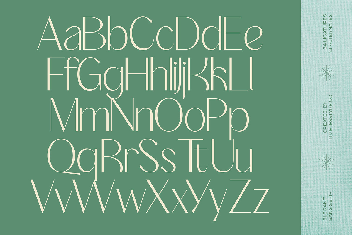 Adisan Richard Elegant Sans Serif, a Sans Serif Font by timelesstype.co (Photo 10 of 15)