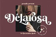 Delarosa - A Decorative Serif, a Serif Font by agnyhasyastudio (Thumbnail 1 of 17)