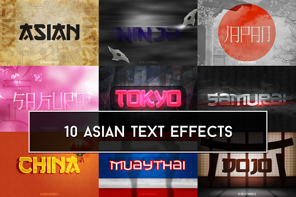 Asian Text Effects preview 6