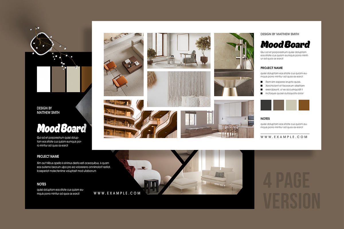 Modern Mood Board Layout
