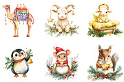 Christmas Nativity Clip Art, a Seasonal Illustration by Designking (Thumbnail 4 of 5)