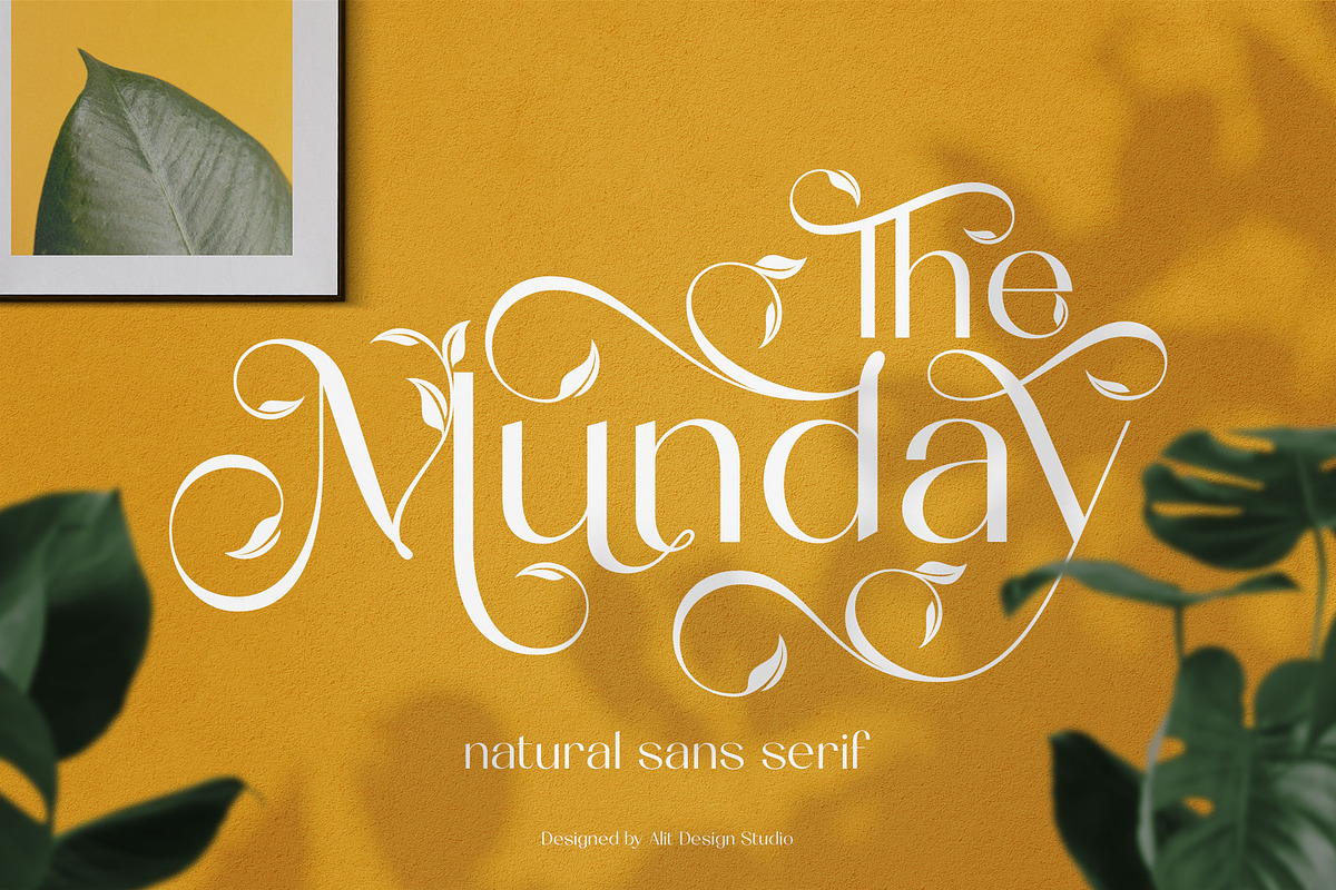 The Munday Typeface, a Sans Serif Font by alit design (Photo 1 of 15)