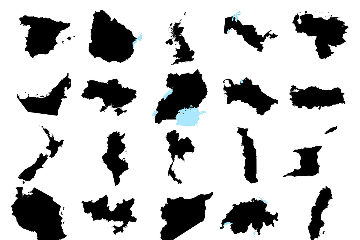 192 World Countries Maps, an Animal Illustration by Character (Photo 5 of 6)