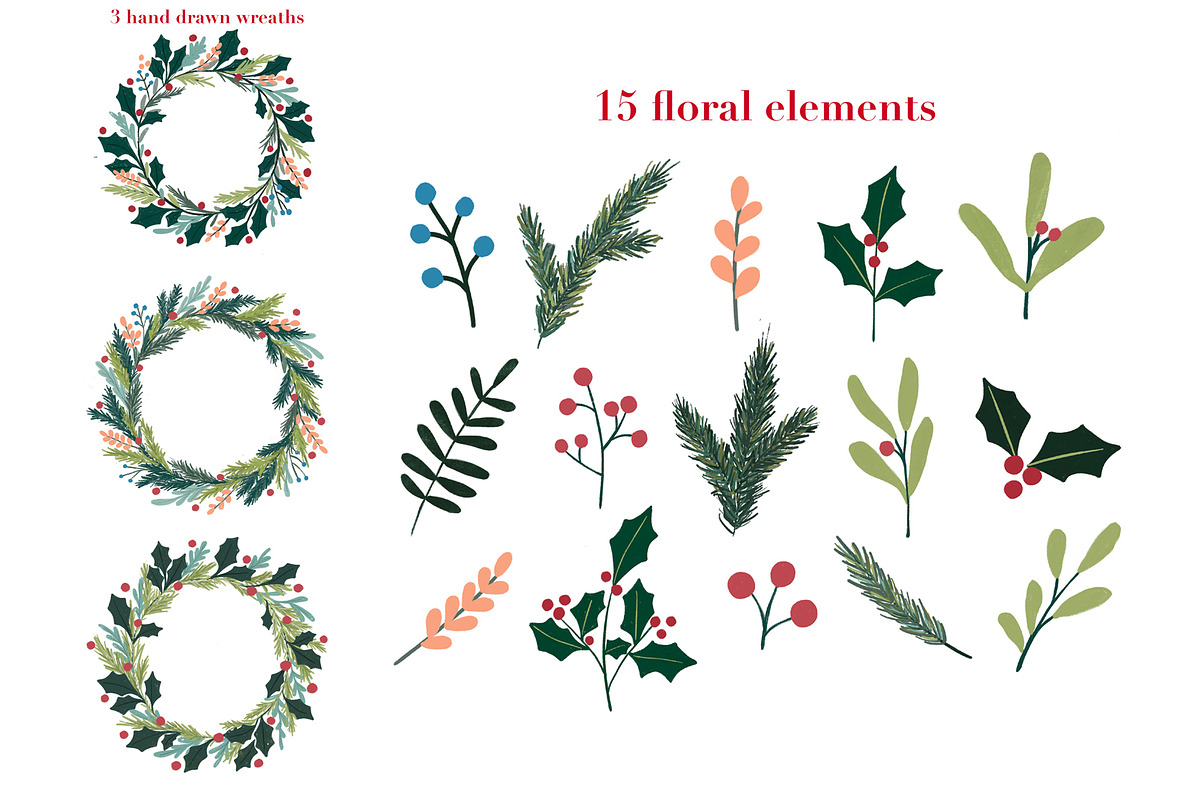 the Big Christmas bundle, a Pattern Graphic by Katie Lisker (Photo 8 of 27)