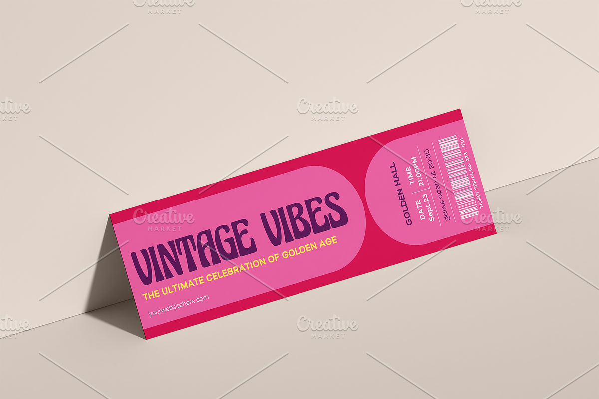 Multipurpose Event Ticket 02, a Print Template by Tzochko (Photo 3 of 5)