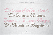 Archive French Script, a Script Font by Archive Type Fonts (Thumbnail 2 of 3)