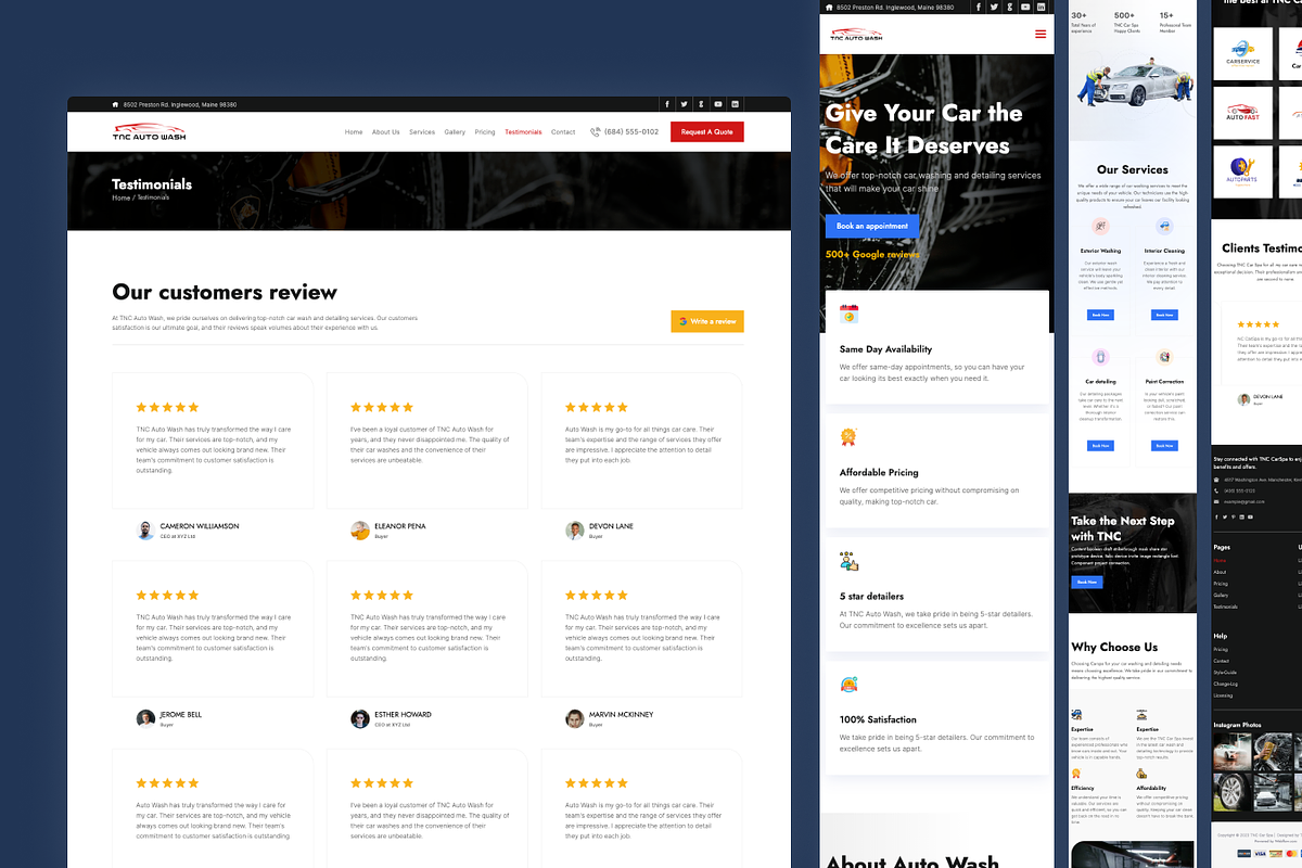 AutoWash - Car Service HTML Template