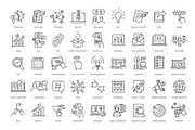 SEO and Digital Marketing line icons, a Technology Illustration by Tettygreen (Thumbnail 2 of 3)