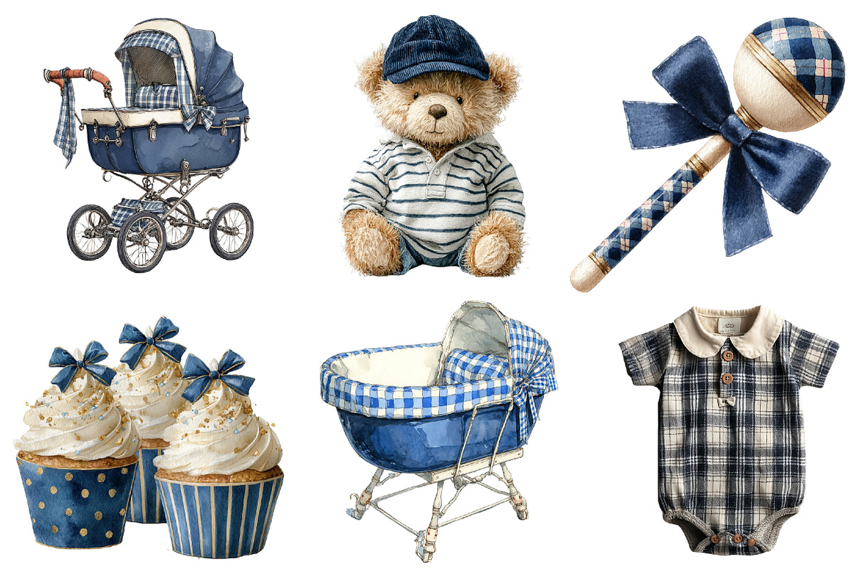 Classic Baby Shower Sublimation Clip, an Illustration by Designworld (Photo 4 of 7)