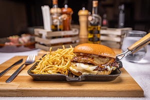 Delicious foie gras burger, a Food & Drink Photo by Grafvision photography