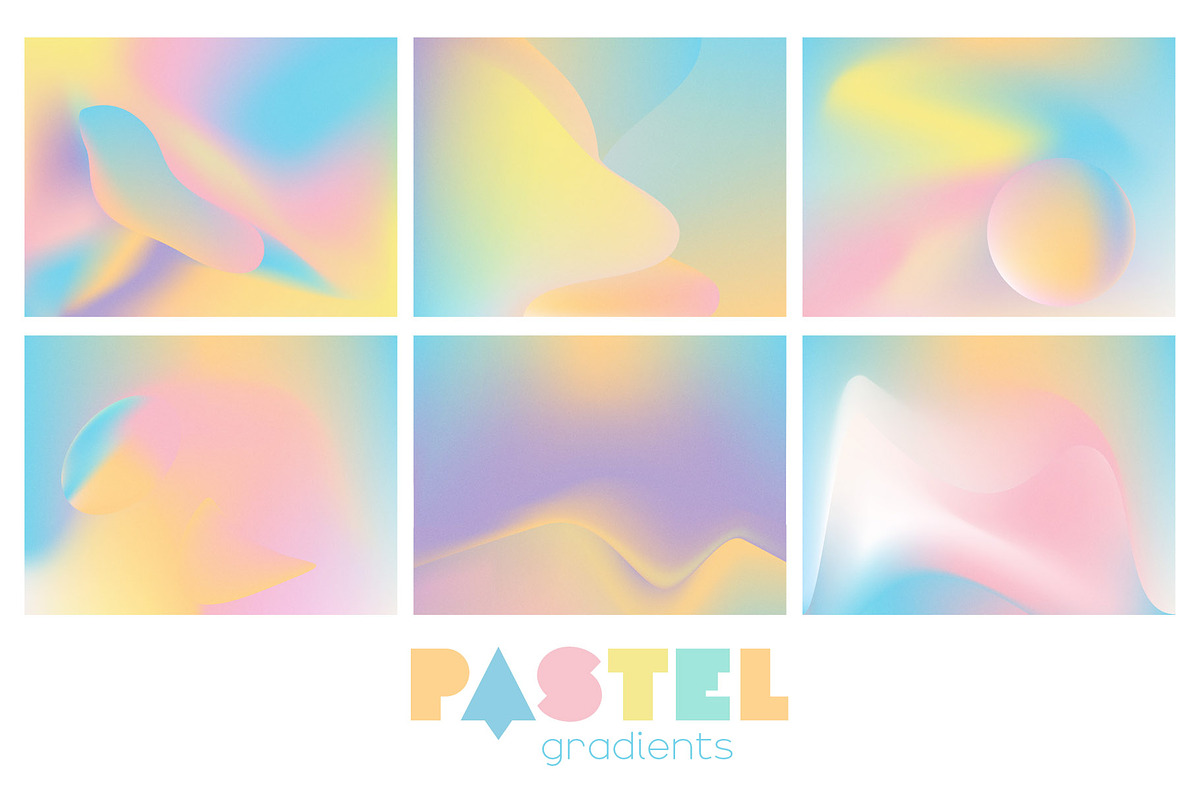 Pastel Gradients Backgrounds, a Texture Graphic by Chus Moreno Studio (Photo 5 of 12)