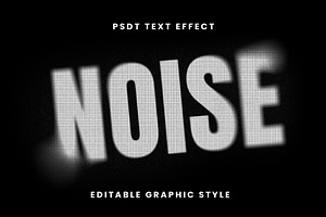 Noisy Halftone Monitor Text Effect, a Templates & Theme by studiogstock