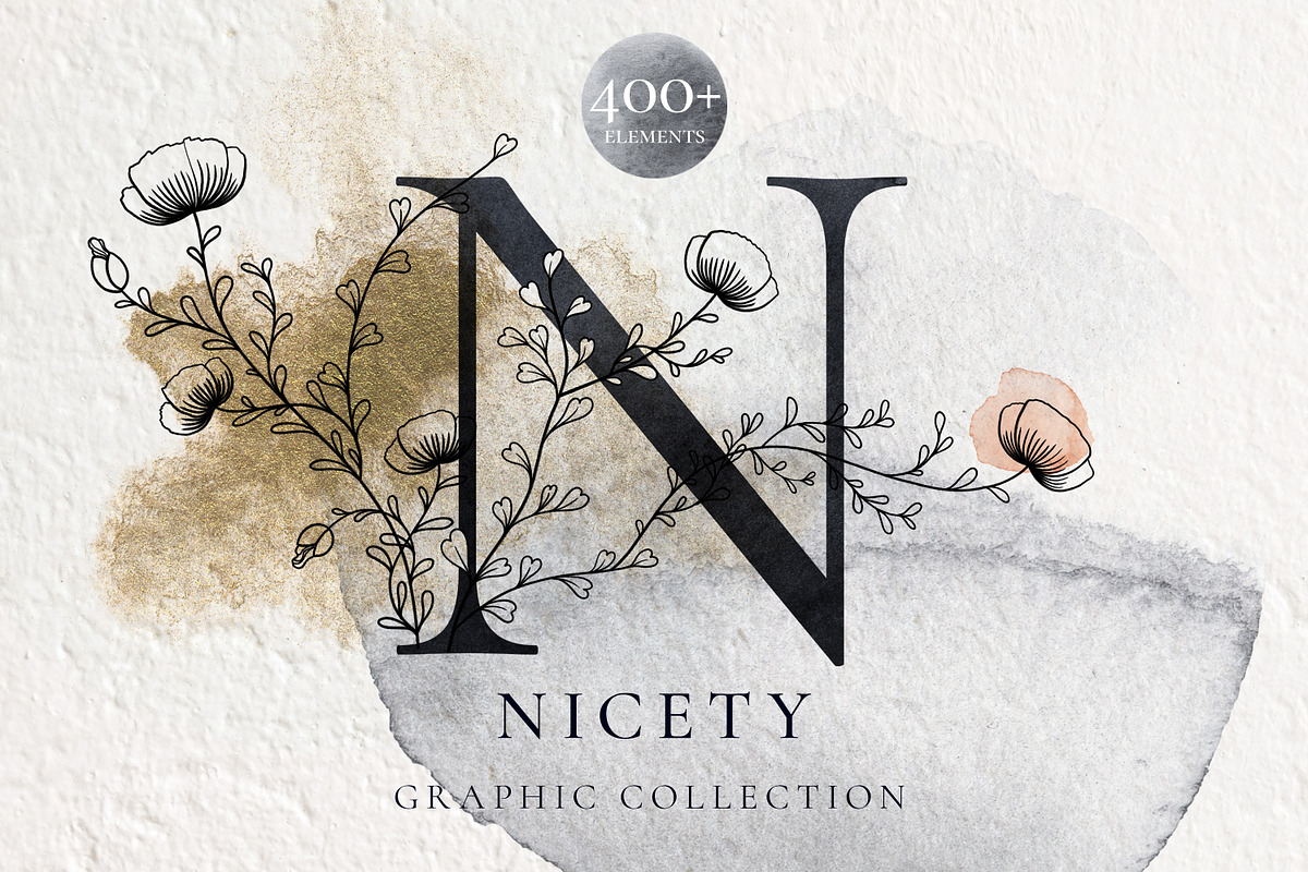 NICETY Alphabet & Graphic Collection, a Decorative Illustration by Olga Begak Art & Design (Photo 1 of 12)