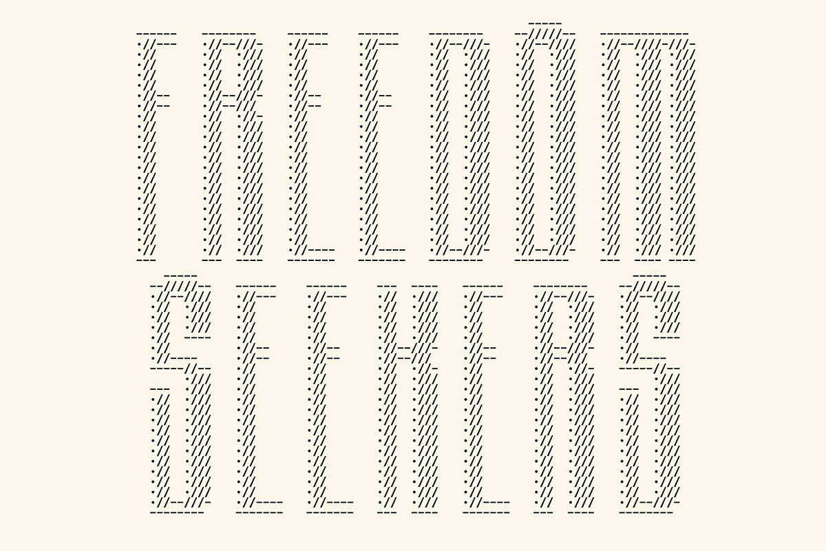Albercio Ascii, a Sans Serif Font by Craft Supply Co. (Photo 2 of 8)