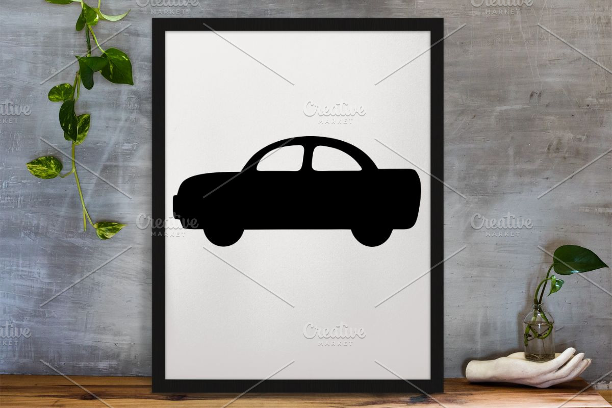 Car Silhouette SVG, a Transportation Illustration by newminddesign (Photo 3 of 3)