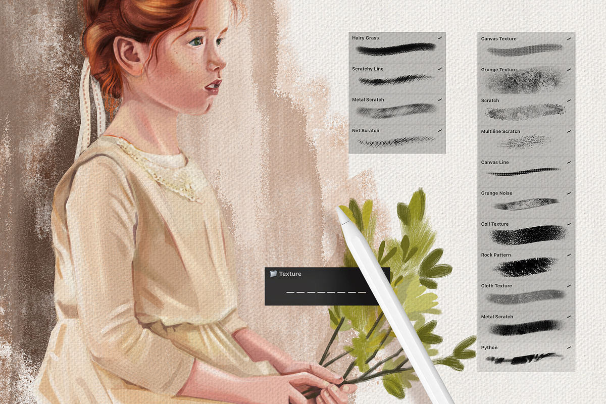 ARTIST'S STUDIO PROCREATE KIT, a Brush Add-On by AlexandraArt (Photo 7 of 17)