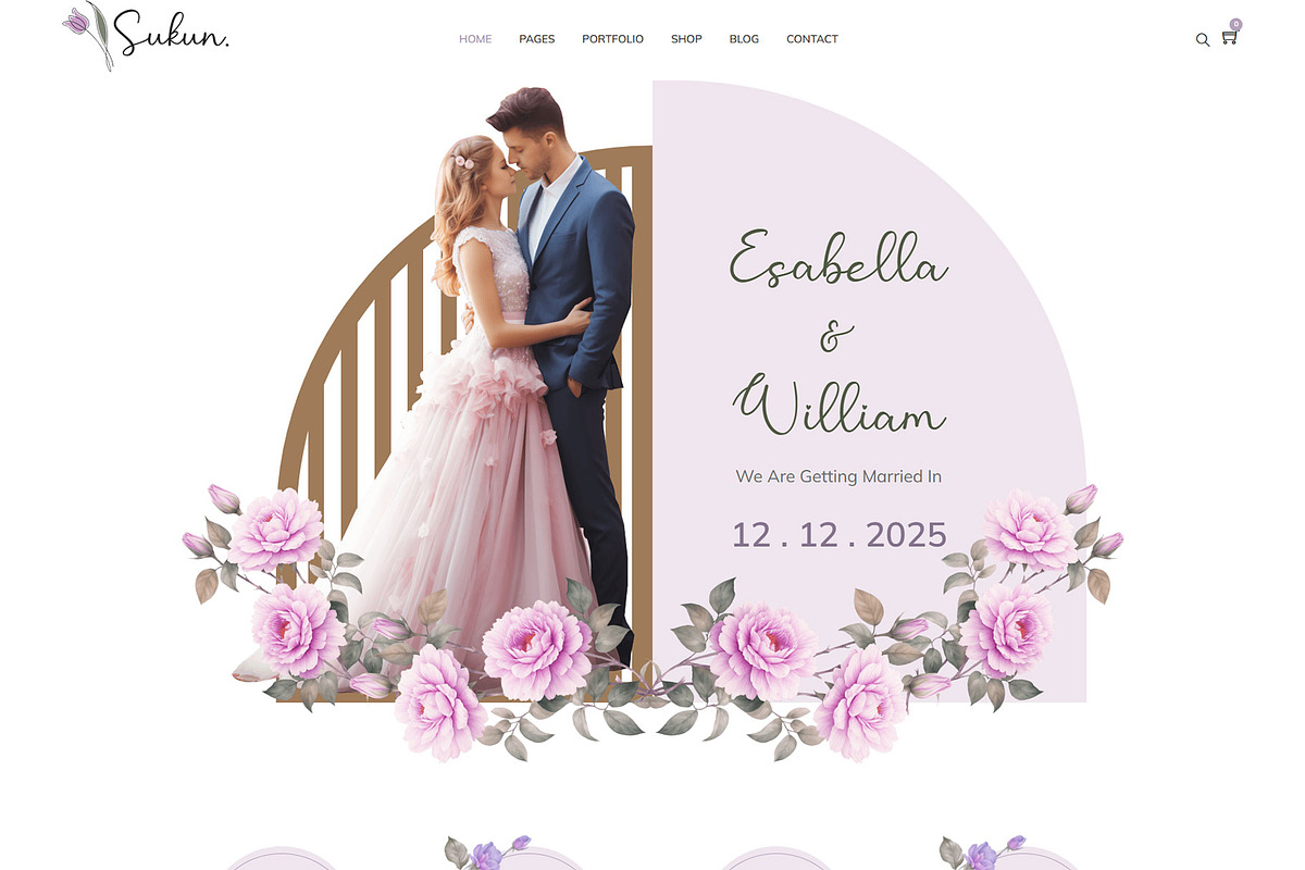 Sukun - Wedding WordPress Theme, a WordPress Template by NaimaAnjum (Photo 2 of 5)