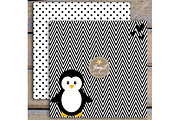 Penguin Digital Papers & Clipart, a Pattern Graphic by JennyL Designs (Thumbnail 3 of 5)