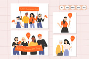 Autism Awareness Day Clipart, a Person Illustration by YuskinKot (Thumbnail 9 of 12)