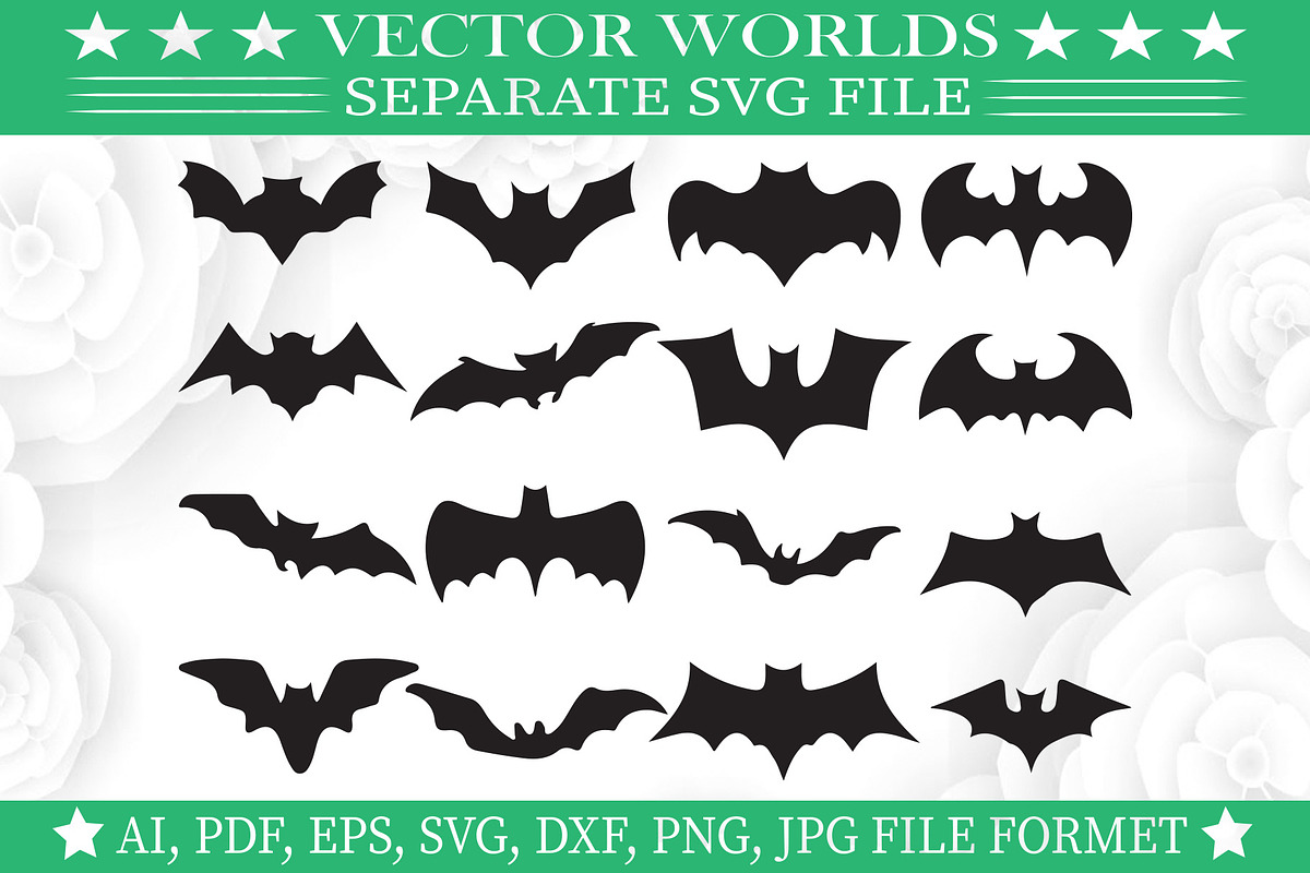 Halloween Bats Svg, Bat, Bats Svg, an Object Graphic by VectorWorlds (Photo 3 of 3)