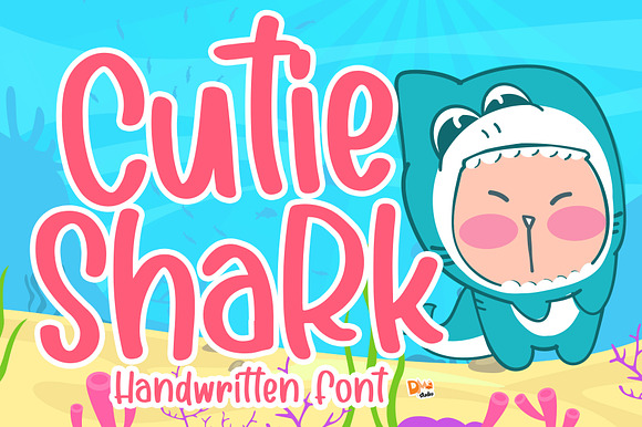 Cutie Shark - Handwritten Font preview 7