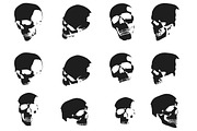 Skull silhouettes, an Object Graphic by CGterminal (Thumbnail 2 of 2)
