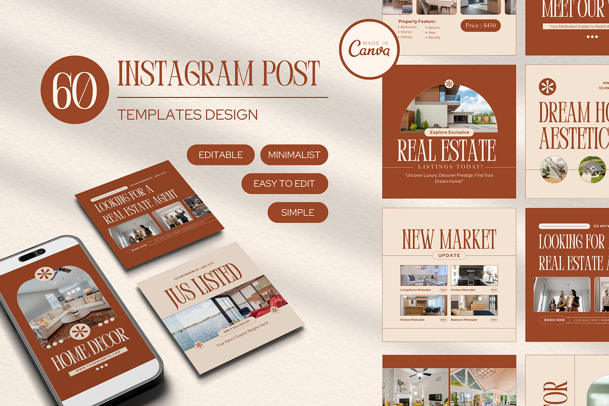 120 Real Estate Instagram Template, a Social Media Template by Branding Victory STD (Photo 3 of 10)