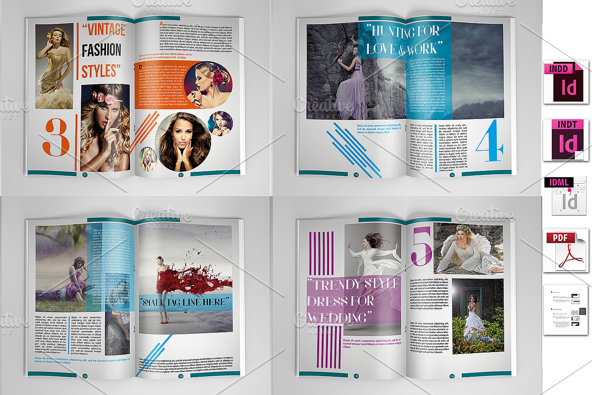 Fashion Magazine Template Fashion V2, a Magazine Template by MithunLekson (Photo 2 of 4)