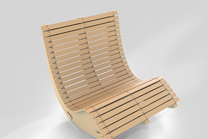 Wood Lounge Chair