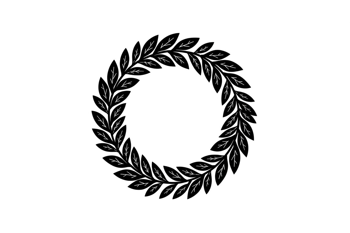 Leaf Laurel Wreath Frame Bundle, an Illustration by Gaye Art (Photo 38 of 51)