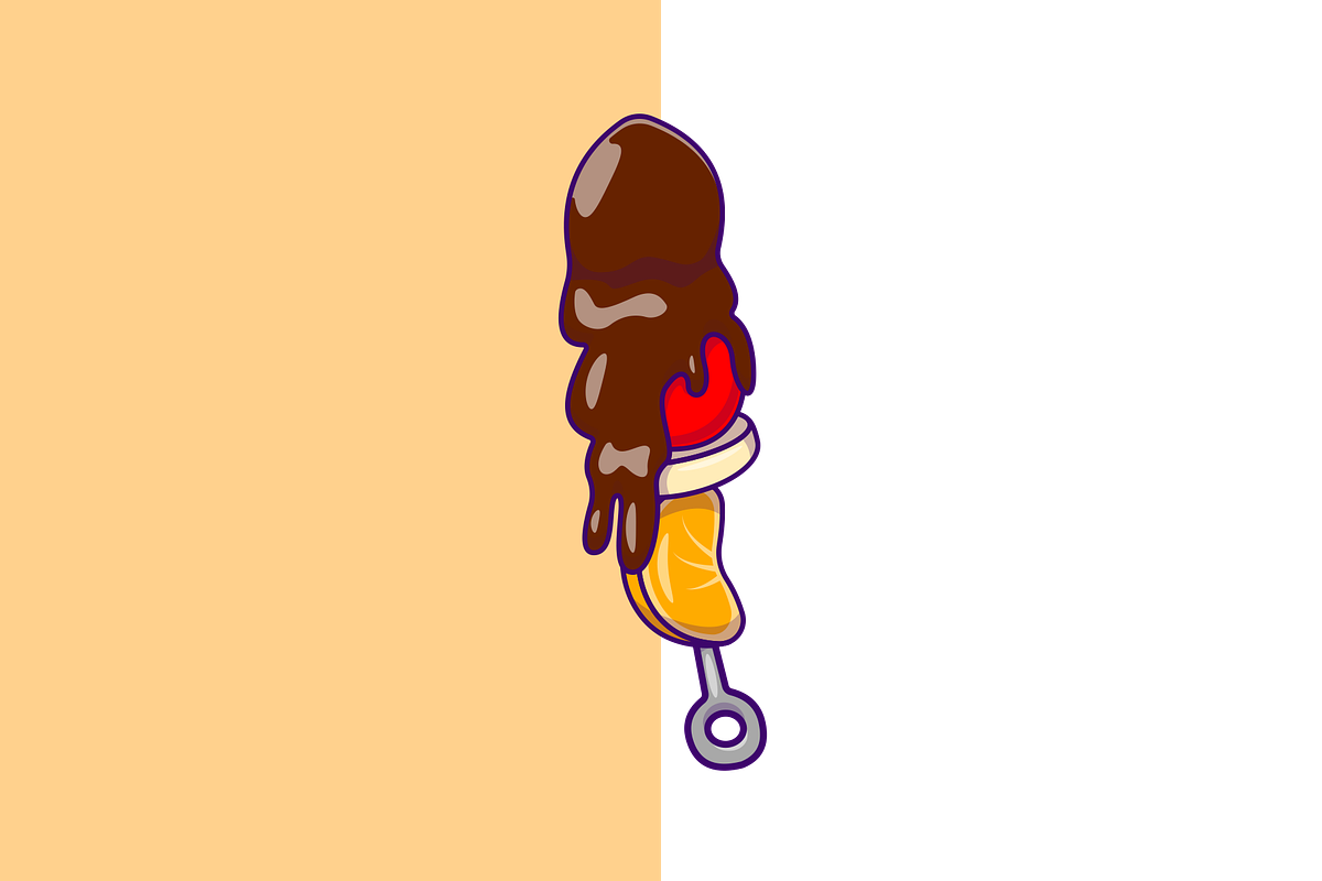 Melted Chocolate On Fruit Stick, a Food Illustration by Artstorystudio (Photo 2 of 3)