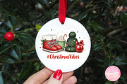 Christmas Vibes Cocoa Mug PNG, an Illustration by CreationArt (Thumbnail 2 of 4)