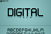 Digital (3-font pack), a Font by Qbotype Fonts (Thumbnail 3 of 4)