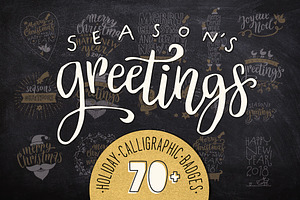 Christmas Calligraphic Badge Pack