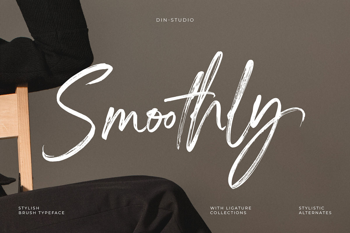 Smoothly, a Script Font by din-studio.com (Photo 1 of 11)